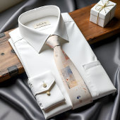 Subtile Abstrakte Kunst Krawatte