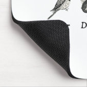 Subtile Animal, Flicker Dodo Titmouse Mousepad (Ecke)