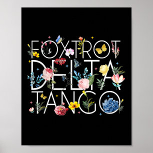 Subtile Anti Trump 86 47 Floral Boho Style Poster