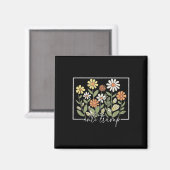 Subtile Anti-Trump-Blume Magnet (Vorderseite/Rückseite)