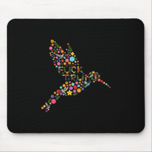 Subtile Anti-Trump-Blumen-Kolibri-Versteckte-Nachr Mousepad
