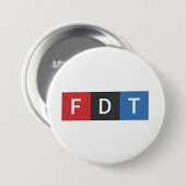 Subtile Anti-Trump FDT Anti-Maga-Demokraten Button (Vorne & Hinten)