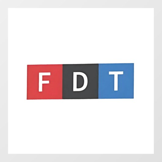 Subtile Anti-Trump FDT Anti-Maga-Demokraten Fensteraufkleber (Blatt)