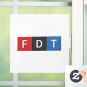 Subtile Anti-Trump FDT Anti-Maga-Demokraten Fensteraufkleber (Zuhause)
