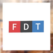 Subtile Anti-Trump FDT Anti-Maga-Demokraten Fensteraufkleber (Blatt 2)