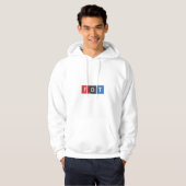 Subtile Anti-Trump FDT Anti-Maga-Demokraten Hoodie (Vorne ganz)