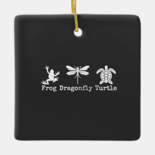 Subtile Anti-Trump FDT Anti-Maga-Froschschildkröte Keramikornament