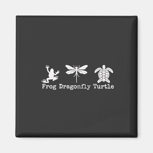 Subtile Anti-Trump FDT Anti-Maga-Froschschildkröte Magnet (Vorne)