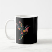 Subtile Anti Trump Floral Hummingbird Hidden Messa Kaffeetasse (Links)