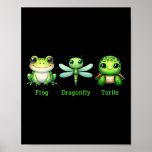 Subtile Anti-Trump Politischer Humor Frog Dragonfl Poster