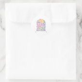 Subtile Anti Trump Runder Aufkleber (Tasche)