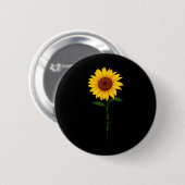 Subtile Anti Trump Shirt Sonnenblume Button (Vorne & Hinten)