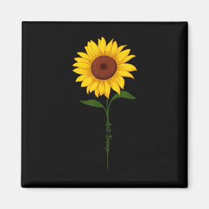Subtile Anti Trump Shirt Sonnenblume Magnet