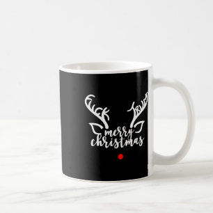 Subtile Anti-Trump versteckte Weihnachts-Rentier-B Kaffeetasse