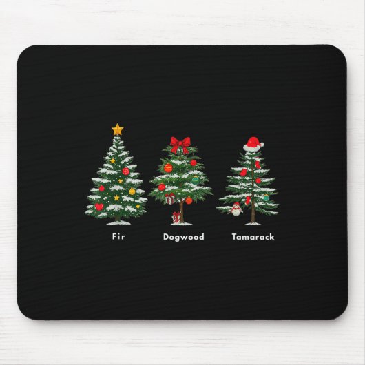 Subtile Anti-Trump-Weihnachtsbaum-Versteckte-Botsc Mousepad (Vorne)