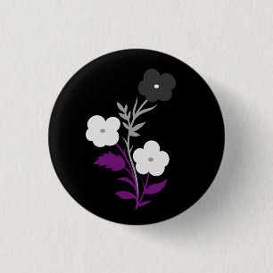 Subtile asexuelle Blume Button