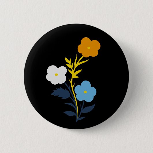 Subtile asexuelle Blume Button (Vorderseite)
