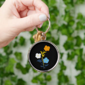 Subtile asexuelle Blume Schlüsselanhänger (Hand)