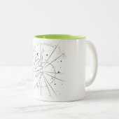 Subtile Atheopaganismus-Tasse mit Galaxie-Design Zweifarbige Tasse (VorderseiteRechts)