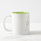 Subtile Atheopaganismus-Tasse mit Galaxie-Design Zweifarbige Tasse (Links)