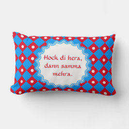 Subtile bayrische Baumwolle Lendenkissen