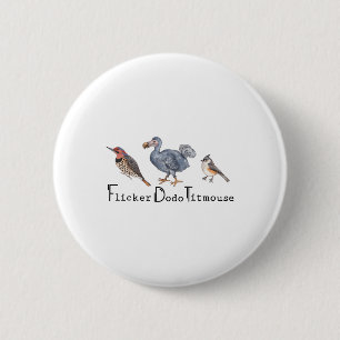 Subtile Bird Anti Trump Shirt Bird Flicker Dodo Ti Button