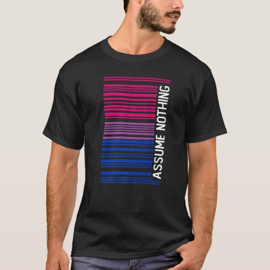 Subtile Bisexuelle Annahme Nichts Bi Stolz T-Shirt (Vorderseite)
