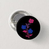 Subtile Bisexuelle Blume Button (Vorne & Hinten)
