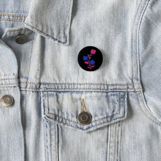 Subtile Bisexuelle Blume Button (Beispiel)