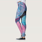Subtile Blautöne in Abstrakten Leggings (Links)