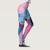 Subtile Blautöne in Abstrakten Leggings (Rechts)