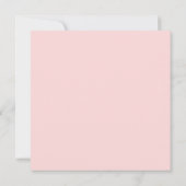 Subtile Blooms | Square Wedding Einladung (Rückseite)