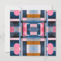 Subtile Blues & Pinks in geometrischer Abstraktion