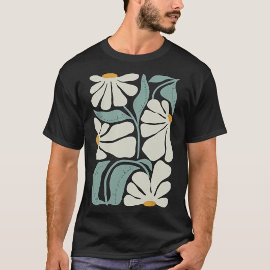 Subtile Blume Kamala Harris Boho Ästhetik T-Shirt (Vorderseite)