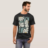 Subtile Blume Kamala Harris Boho Ästhetik T-Shirt (Vorne ganz)