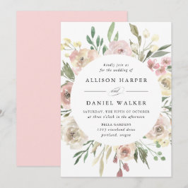 Subtile Blüten | Hochzeit Einladung