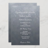 Subtile Bokeh Glitzer Stars Einladung (Vorne/Hinten)