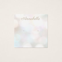 Subtile Bokeh Stuhl Earring Display Card