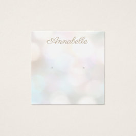 Subtile Bokeh Stuhl Earring Display Card