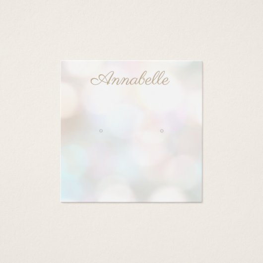 Subtile Bokeh Stuhl Earring Display Card (Vorderseite)