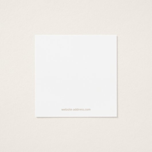 Subtile Bokeh Stuhl Earring Display Card (Rückseite)