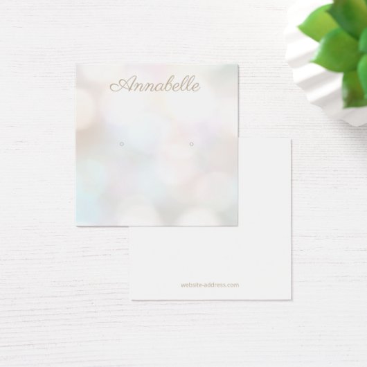 Subtile Bokeh Stuhl Earring Display Card (Schreibtisch)