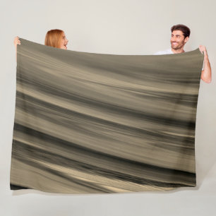 subtile braune Streifen Fleecedecke