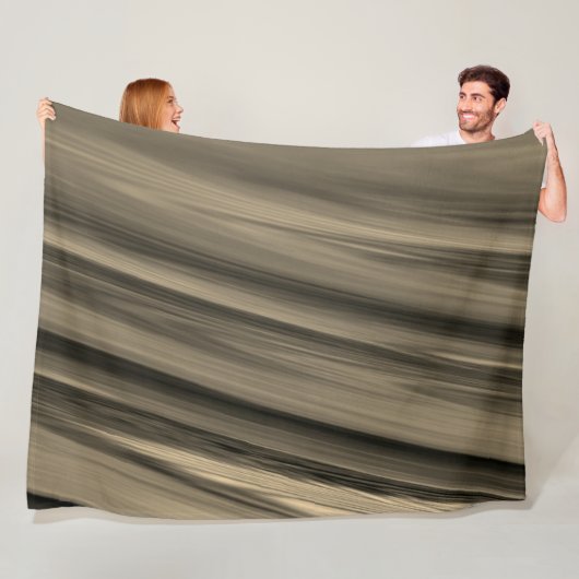 subtile braune Streifen Fleecedecke (Beispiel)