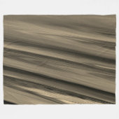 subtile braune Streifen Fleecedecke (Vorderseite (Horizontal))