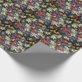 Subtile Color Wild Honeysuckle Print Geschenkpapier (Ecke)