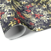 Subtile Color Wild Honeysuckle Print Geschenkpapier (Rolleneckpunkt)