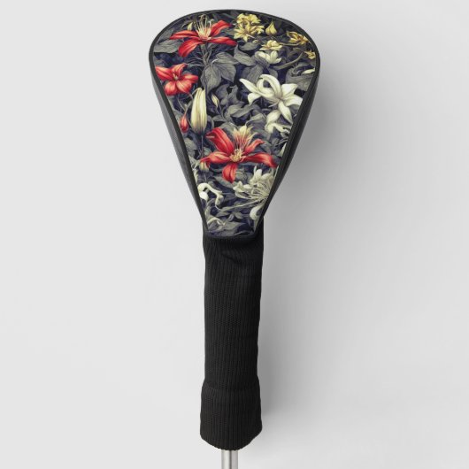 Subtile Color Wild Honeysuckle Print Golf Headcover (Vorderseite)