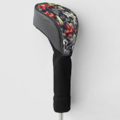 Subtile Color Wild Honeysuckle Print Golf Headcover (angewinkelt)