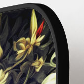 Subtile Color Wild Honeysuckle Print Pickleball Schläger (Linke Seite)